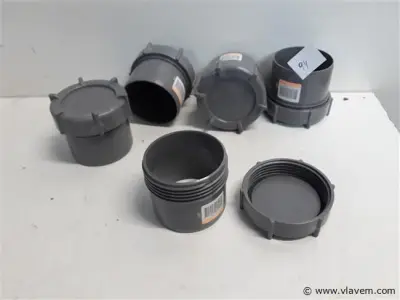 5 x Schroefstop pvc 75 mm – kavel bij Vlavem