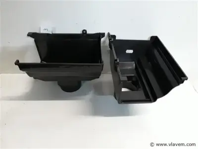 2 x Spruitstuk rechts 160mm bruin pvc regenafvoer – kavel bij Vlavem