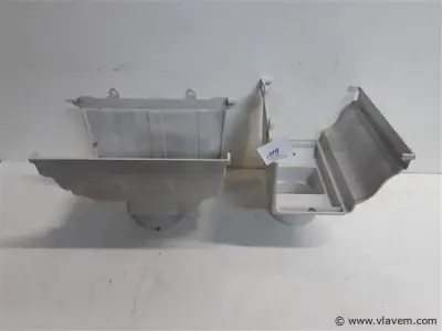 2 x Middenspruitstuk 160mm licht grijs pvc regenafvoer – kavel bij Vlavem