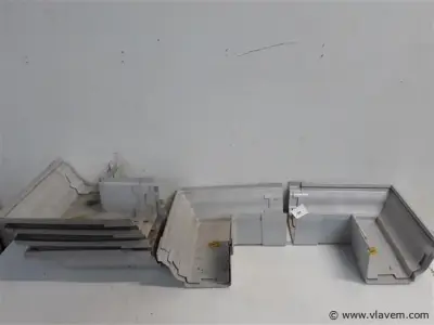 6 x Buitenhoek 160mm licht grijs pvc regenafvoer – kavel bij Vlavem