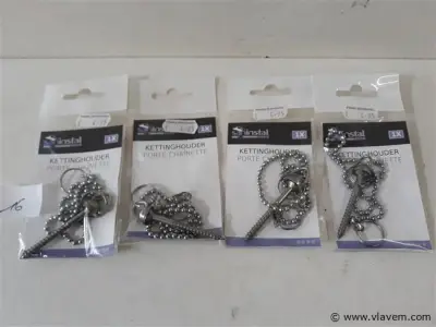 4 x Ketting 30 cm voor stop – kavel bij Vlavem