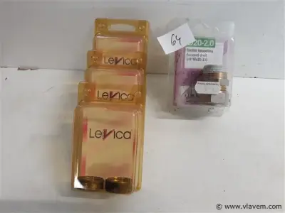 1 x Rechte koppeling 20x3/4 + 3 x snijring 20mm 2 stuks – kavel bij Vlavem