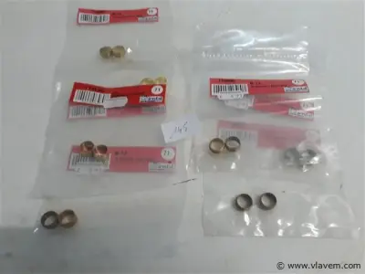 7 x Knelring koper 12 mm 2 stuks – kavel bij Vlavem