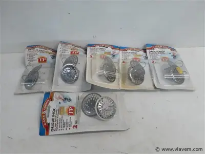 5 x Vuilvanger inox voor gootsteen 2 stuks – kavel bij Vlavem