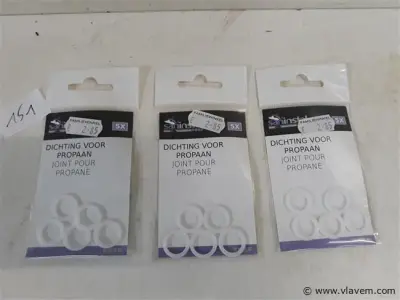 3 x Dichting 5 stuks propaanfles – kavel bij Vlavem