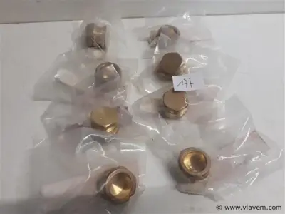 8 x Knelkoppeling eindstop koper 22 mm – kavel bij Vlavem