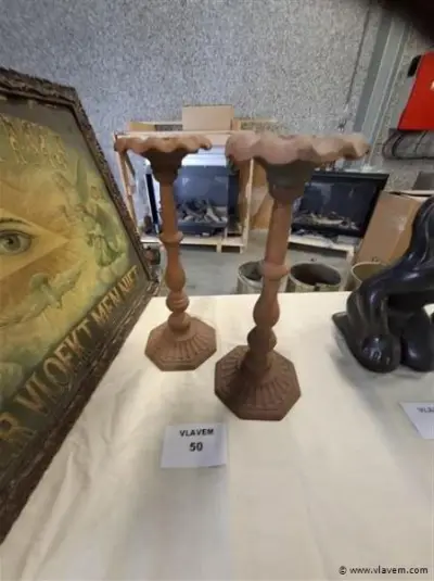 metalen kandelaar – kavel bij Vlavem