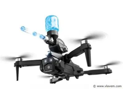 Professionele schiet drone 8k HD 3x camera video 4k 5G verbinding met obstacle avoidance - Zwart, met big screen – kavel bij Vlavem