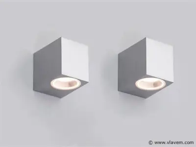 10 x Wallight RVS 1.0 buitenarmatuur – kavel bij Vlavem