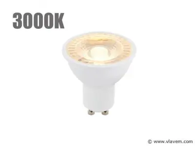 50 x GT GU10 Ledlampen met lens 3000K – kavel bij Vlavem