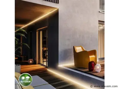8 x Ledvance Neon Flex Ledstrip, 500 cm, 3000K, IP44 – kavel bij Vlavem