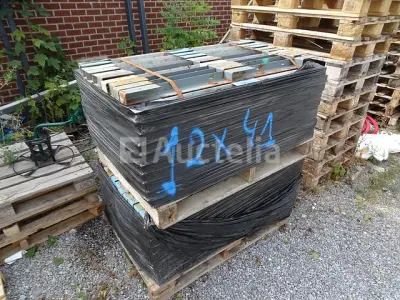 2 pallets met plankrelingelementen – kavel bij Auctelia, Aye