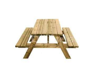 Houten picknickbostafel 6 personen – kavel bij Auctelia, Aye