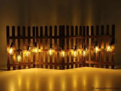 2 x 10 meter Sfeervolle Led Lichtketting warm wit – kavel bij Vlavem