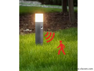 8 x Cortona 40 Sensor buiten lamp zwart – kavel bij Vlavem