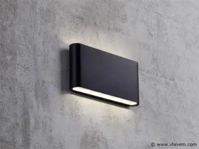 10 x Weldon Design wand armatuur zwart – kavel bij Vlavem