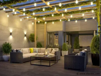 4 x 10 meter Sfeervolle Led Lichtketting warm wit – kavel bij Vlavem
