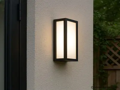 4 x Vast Opaal buiten wandlamp zwart – kavel bij Vlavem