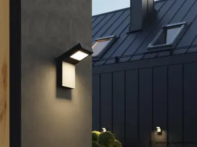 8 x GT design wand buiten lamp zwart – kavel bij Vlavem