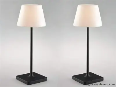 4 x Led Jammin Oplaadbare tafellampen zwart/wit – kavel bij Vlavem