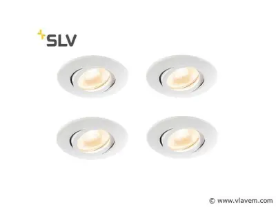 30 x SLV Easy Install LED inbouwspots – kavel bij Vlavem