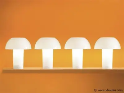 4 x Intec Mykes oplaadbare tafellamp wit – kavel bij Vlavem