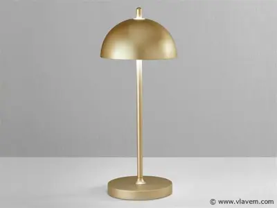 8 x Intec Party oplaadbare design lampen goud – kavel bij Vlavem