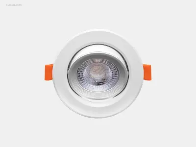(50x) 4.9W SMD LED Inbouwspot 3000K mat wit met – kavel bij Auctim, Puurs