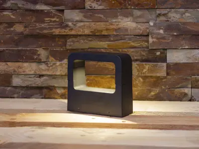 (6x) 10W LED zand zwart Tuinlamp 14.5cm warm wit – kavel bij Auctim, Puurs