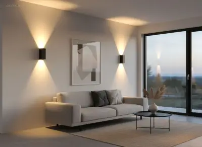 (4x) 7W LED zwart Wandlamp duo licht verstelbaar – kavel bij Auctim, Puurs