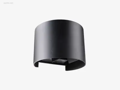 (8x) 7W LED zwart Wandlamp rond duo licht – kavel bij Auctim, Puurs