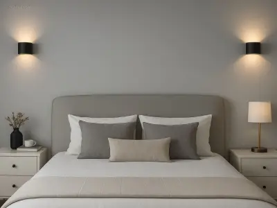 (4x) 12W LED zwart Wandlamp rond duo licht – kavel bij Auctim, Puurs