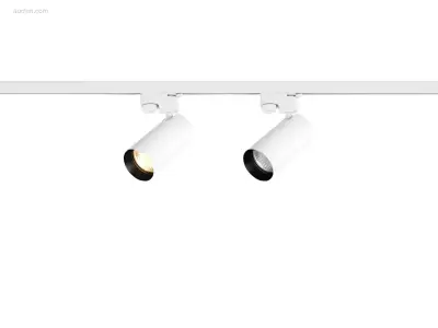 (12x) Railspot GU10 Armatuur cilinder zand wit – kavel bij Auctim, Puurs
