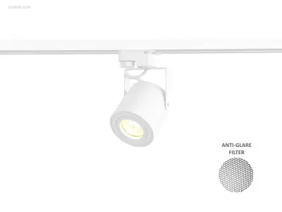(8x) Railspot GU10 Armatuur cilinder zand wit – kavel bij Auctim, Puurs