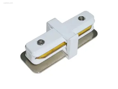 (8x) 1 m witte 1-fase stroomrail met connector – kavel bij Auctim, Puurs