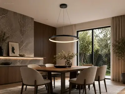 Orien Design Hanglamp Zand Zwart 60cm 28W LED CCT – kavel bij Auctim, Puurs
