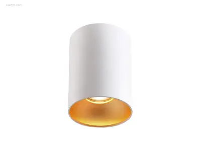 (8x) GU10 Opbouwspot Armatuur cilinder zand goud – kavel bij Auctim, Puurs