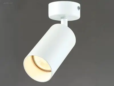 (8x) GU10 Opbouwspot Armatuur cilinder zand wit – kavel bij Auctim, Puurs