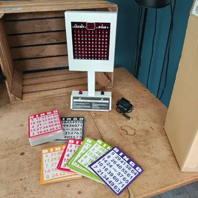 Elektronische Bingomachine, Lucky Star, wit – kavel bij Onlineveilingmeester, Noordwolde