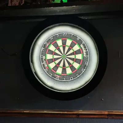 Dartbord met verlichting – kavel bij Onlineveilingmeester, Noordwolde