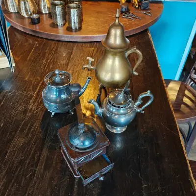 Decoratie koffie kannen set – kavel bij Onlineveilingmeester, Noordwolde