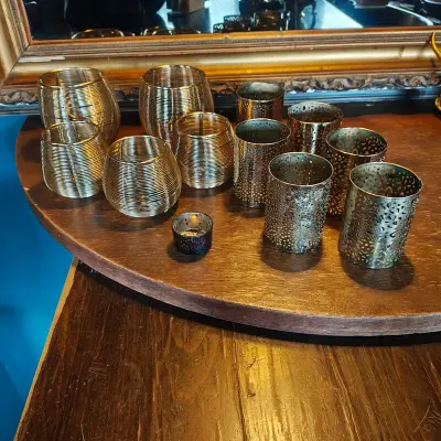 Ca. 12x Waxinelicht houders – kavel bij Onlineveilingmeester, Noordwolde