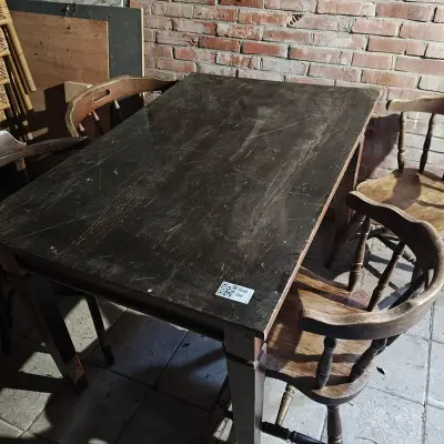 Tafel, bruin – kavel bij Onlineveilingmeester, Noordwolde