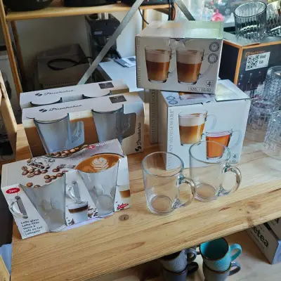 Latte macchiato en thee glazen – kavel bij Onlineveilingmeester, Noordwolde