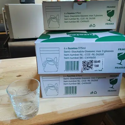 Ca. 30x Fuzetea glazen – kavel bij Onlineveilingmeester, Noordwolde