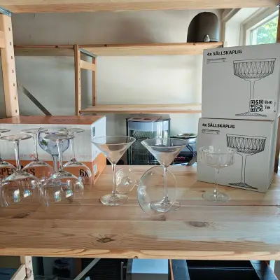 Ca. 32x Cocktailglazen – kavel bij Onlineveilingmeester, Noordwolde