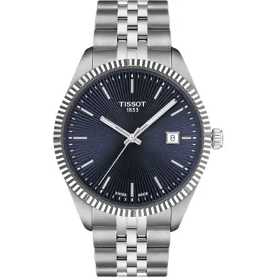 Heren Horloge Tissot, Ballade 40mm, silver/blue – kavel bij Onlineveilingmeester