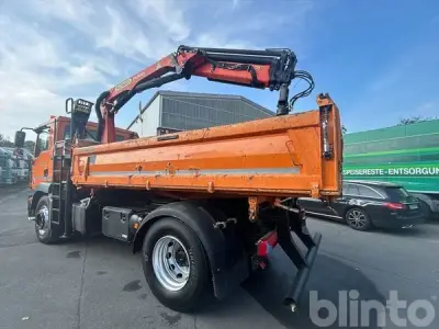Dreiseiten-Kipper mit Ladekran MAN TGM 18.340 4x2 BB + Palfinger Kran – foto 2 – kavel bij Blinto, Krefeld