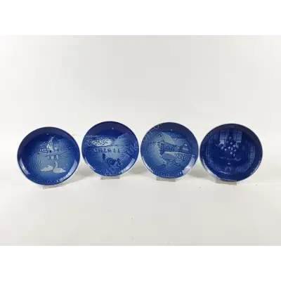 4 limitierte Teller Royal Copenhagen 18 cm Durchmesser – kavel bij Luedtke Versteigerungen, Berlin