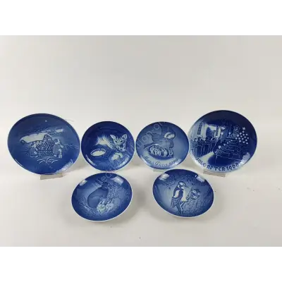 6 limitierte Teller Royal Copenhagen 15 und 18 cm Durchmesser – kavel bij Luedtke Versteigerungen, Berlin